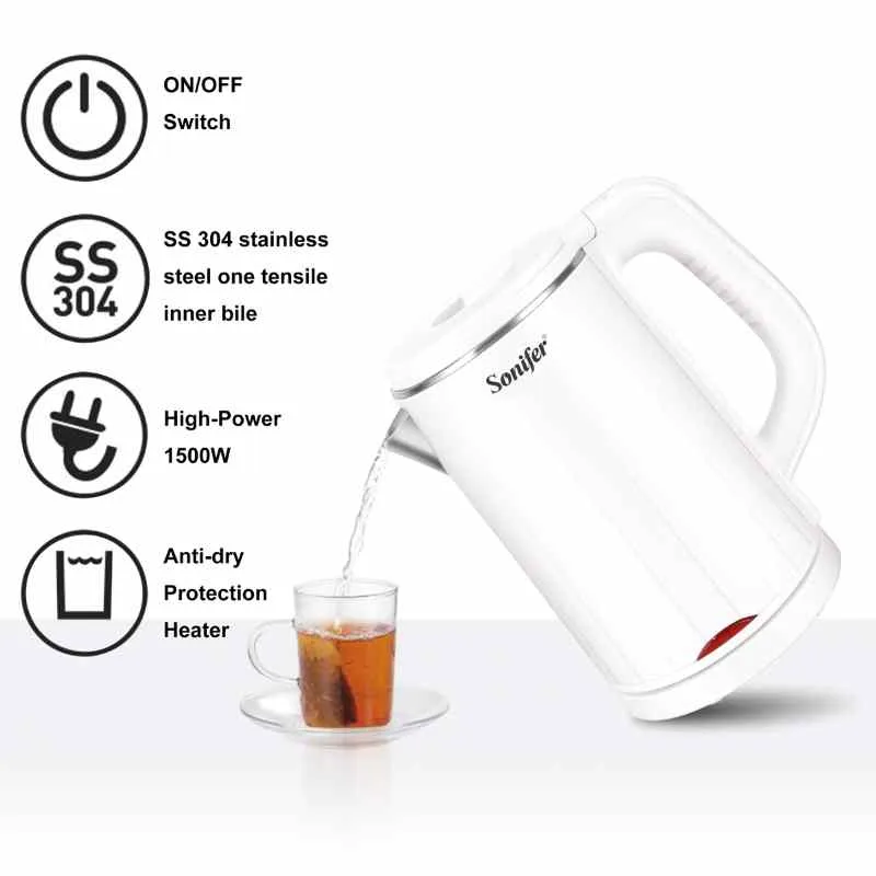 Stainless Steel Water Electric Kettle - 0.6Ltr - Image 4