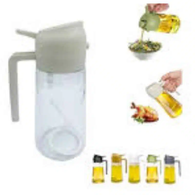 2 in 1 glass olive oil filling bottle